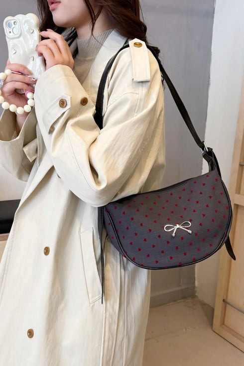 'Jolene' Bowknot Polyester Crossbody Bag - Celes Fashion